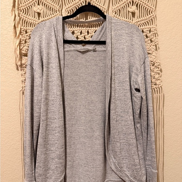 Athleta Sweaters - Athleta Women’s XXS Gray Open Front Cardigan – Oversized Comfy Back Cutout Sweat